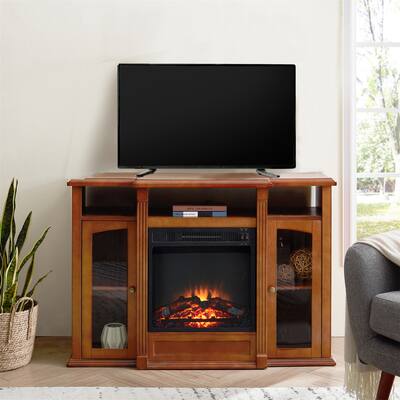 Electric Fireplace TV Stand with Insert Fireplace