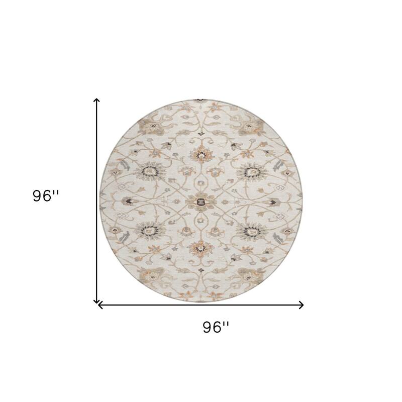 HomeRoots Floral Traditional Rectangle Outdoor Rug