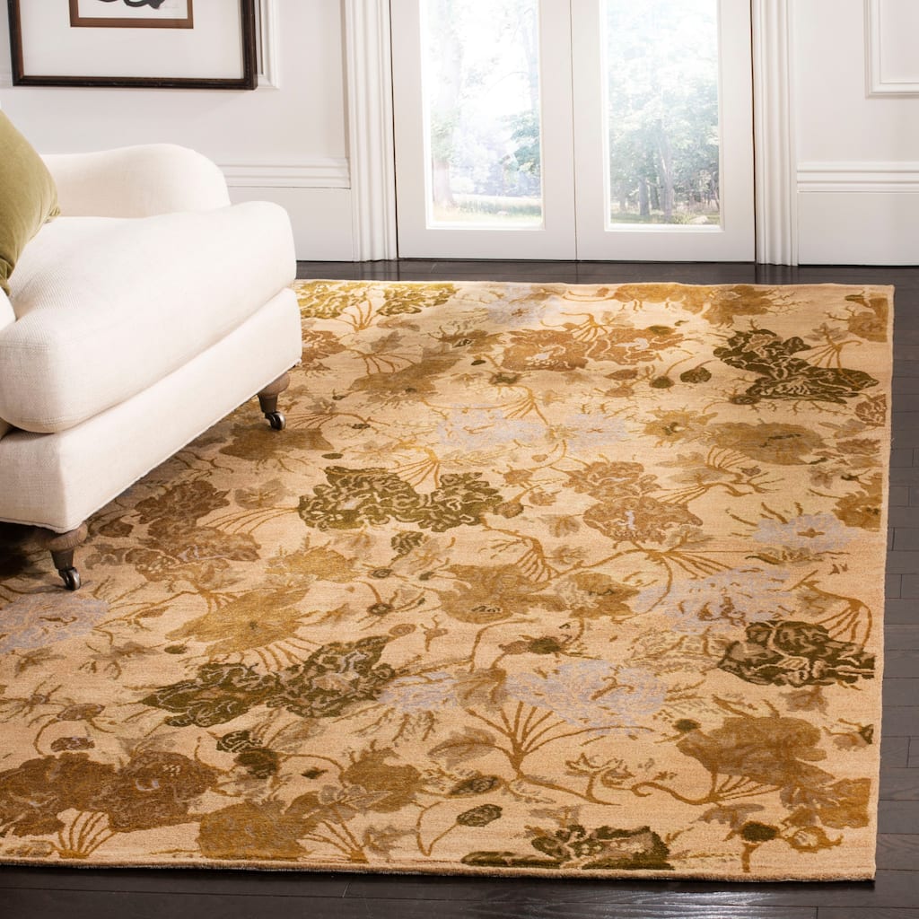 SAFAVIEH Couture Hand-knotted Otti Silk/ Wool Rug