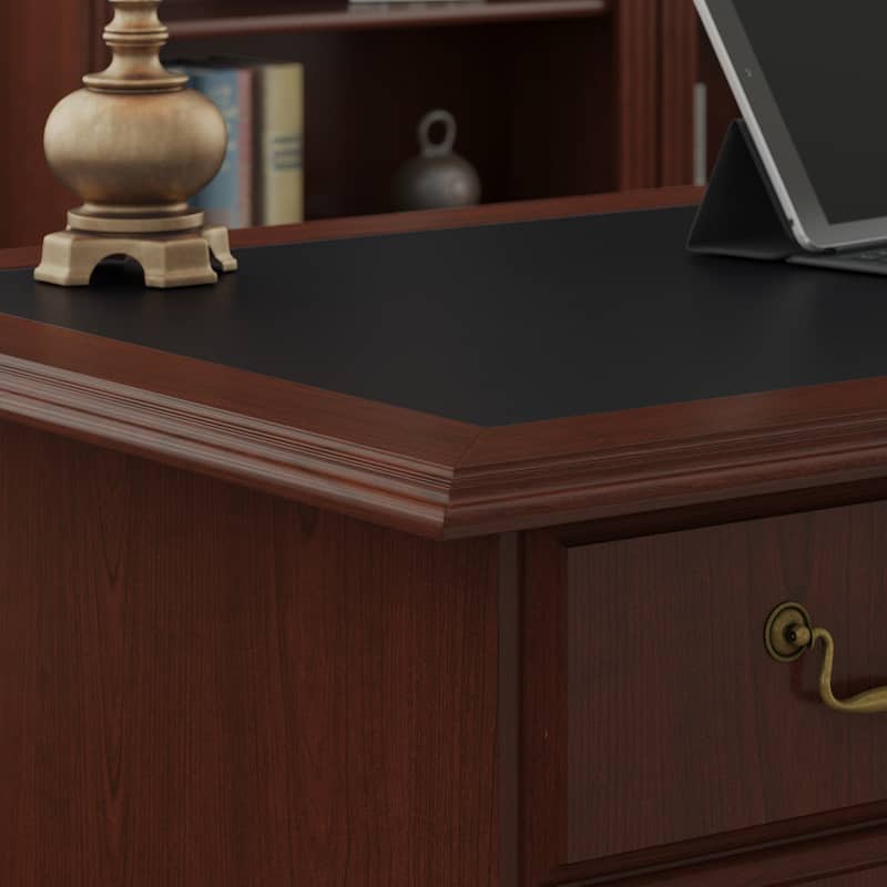 Bush Furniture Saratoga Executive Desk with Drawers and Storage
