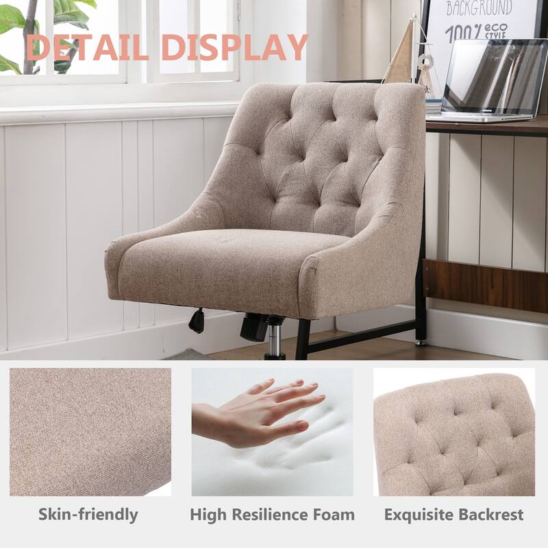 360 degree rotation and adjustable shell chair for living room