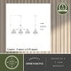 preview thumbnail 8 of 9, Vaxcel Lighting H0293 Beloit 3 Light 37" Wide Linear Chandelier with
