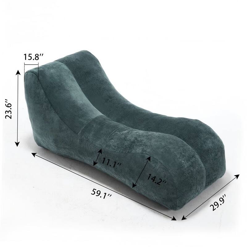 Premium Comfort Bean Bag Chair for Adults - Ergonomic Lounger with High-Resilience Sponge Filling