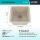 preview thumbnail 34 of 47, 16" x 18" Quartz Single Bowl Sink Drop-In/Undermount Granite Composite - 16"x18"