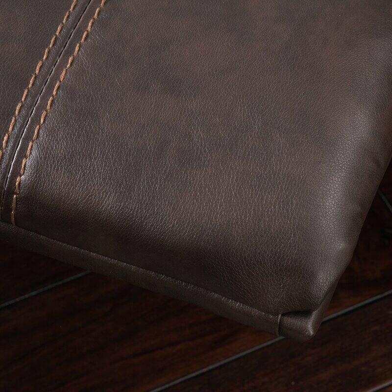 43.25" Oversized Rocker Recliner Chair, Manual Reclining Rocking Chair Overstuffed Armrest Faux Leather Recliner for Living Room