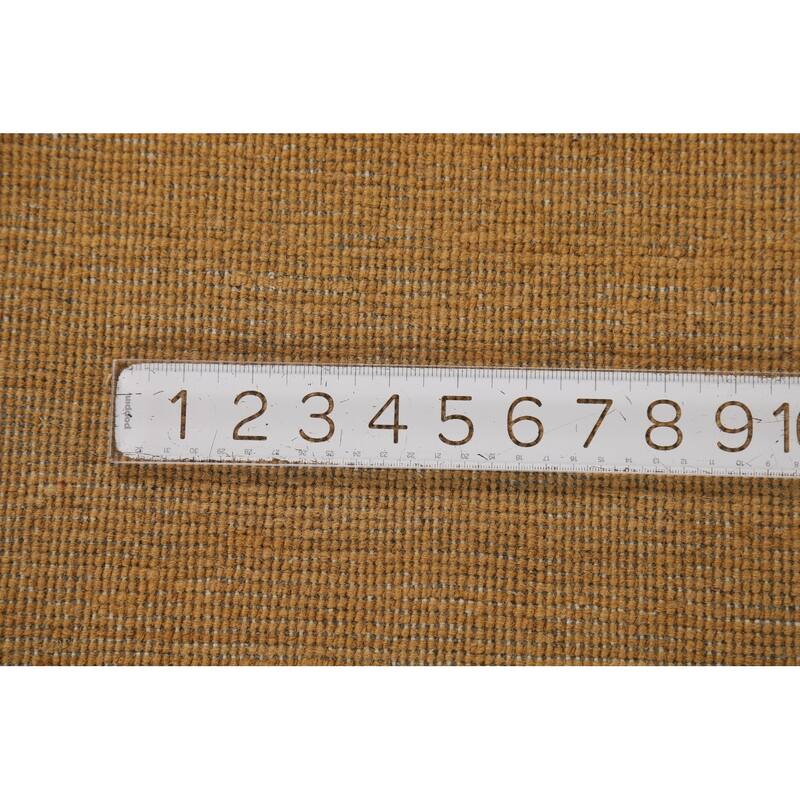 Yellow Gabbeh Modern Area Rug Handmade Wool Carpet - 6'7"x 9'2"