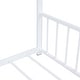 preview thumbnail 11 of 58, Metal House Bed with Roof, Fence, and Back
