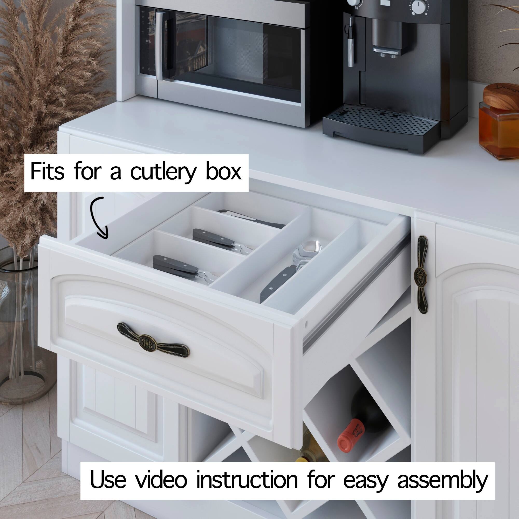 Galiano 73'' Pantry Kitchen Microwave Storage Buffet with Hutch