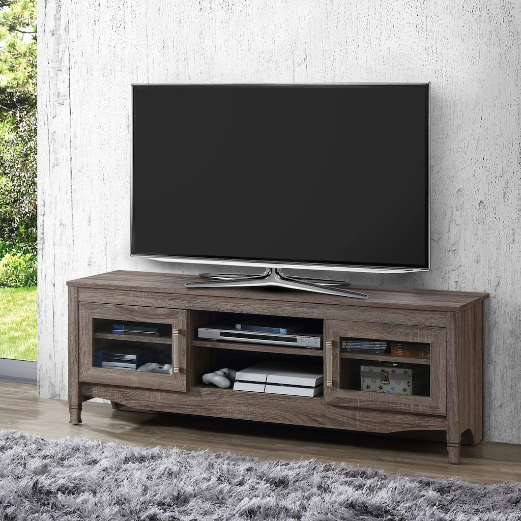 Techni Mobili Grey Driftwood TV Stand,for living room