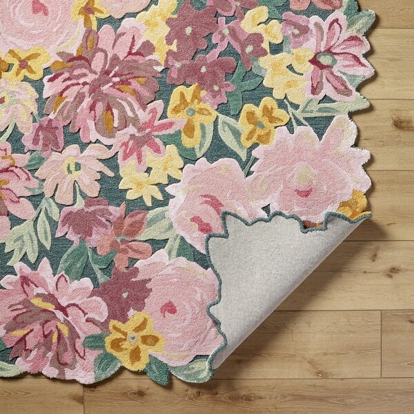 Marisela Coastal Floral and Botanical Area Rug - Bed Bath & Beyond