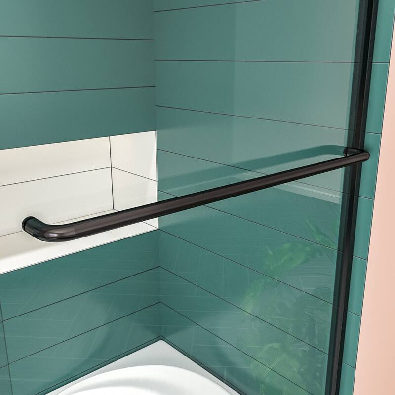 Elegant Double Sliding Shower Door 46.5 in.- 48 in. W x 72 in. H (Shower Base is not included)