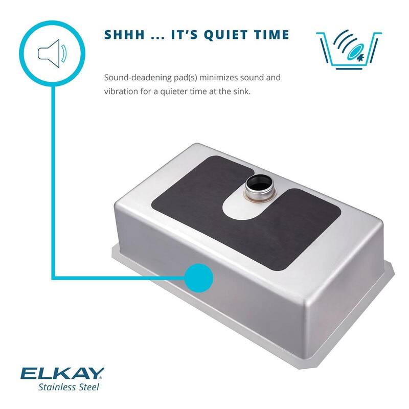 Elkay Crosstown 25-1/2" Undermount Single Basin Stainless Steel