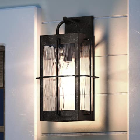 Luxury Ultilitarian Outdoor Wall Light, 14.25"H x 6.25"W, with Tudor Style, Urban Bronze, by Urban Ambiance