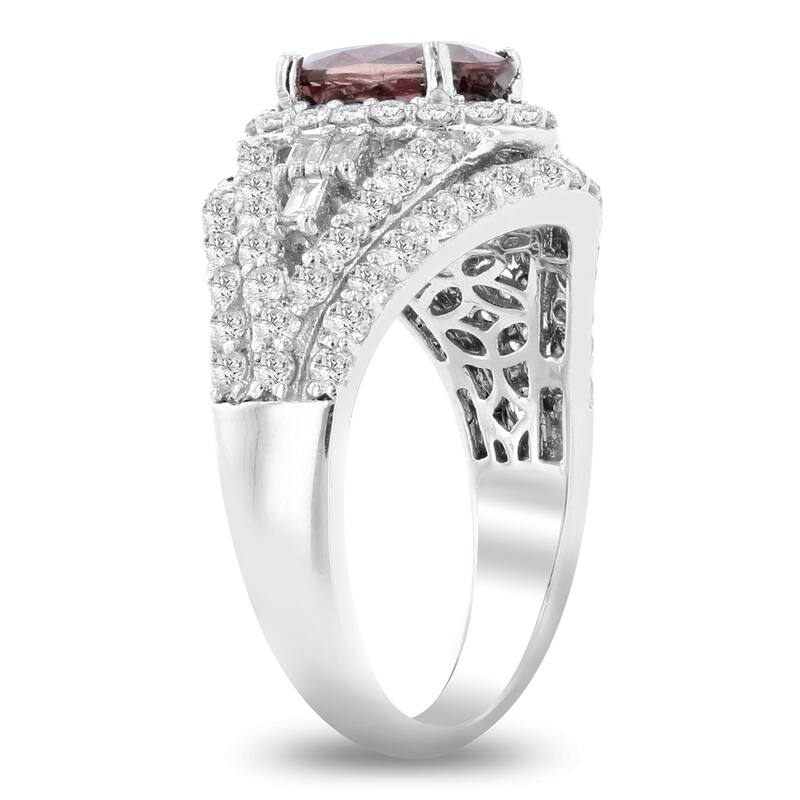 Auriya Platinum 2 1/3ct Rare Sapphire and 1 1/2ct TDW Diamond Ring