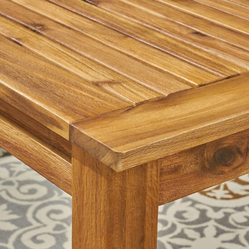 Nestor Outdoor Expandable Acacia Wood Dining Table by Christopher Knight Home