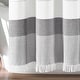 preview thumbnail 5 of 12, Lush Decor Stripe Yarn Dyed Tassel Fringe Woven Cotton Shower Curtain