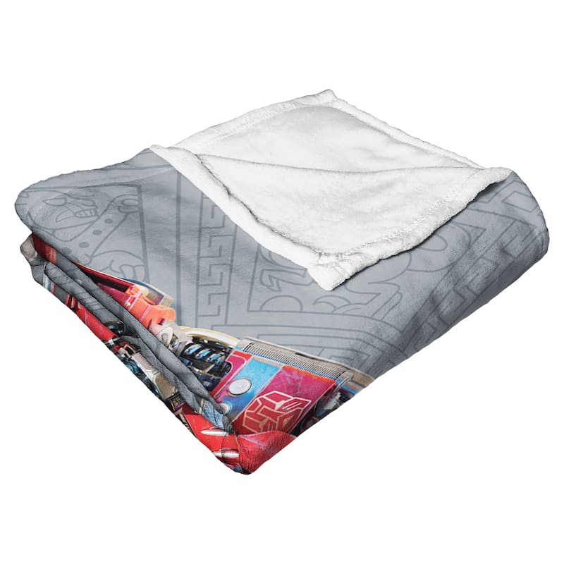 Hasbro Transformers Rise Of The Beasts Optimus Prime Silk Touch Throw Blanket
