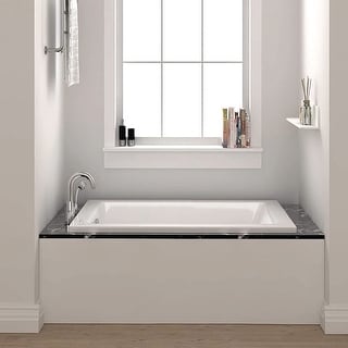 Fine Fixtures 36-inch x 72 inch Soaking Drop In or Alcove Bathtub