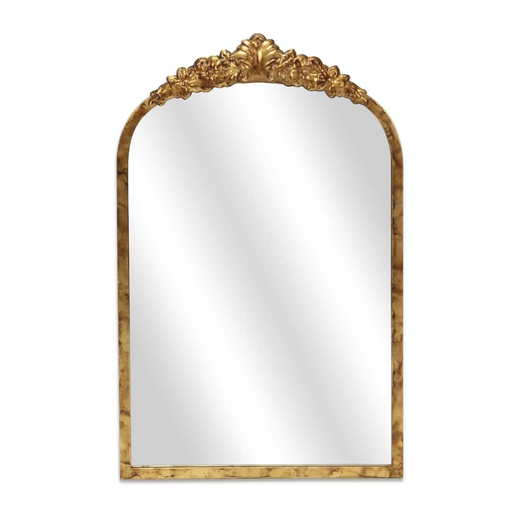 Victorian Framed Wall Mirror - 15.75" - Gold