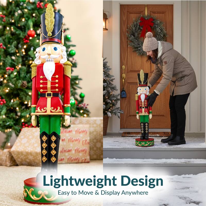 Sunnydaze Kristoff the Nutcracker Soldier Christmas Decor - 29"