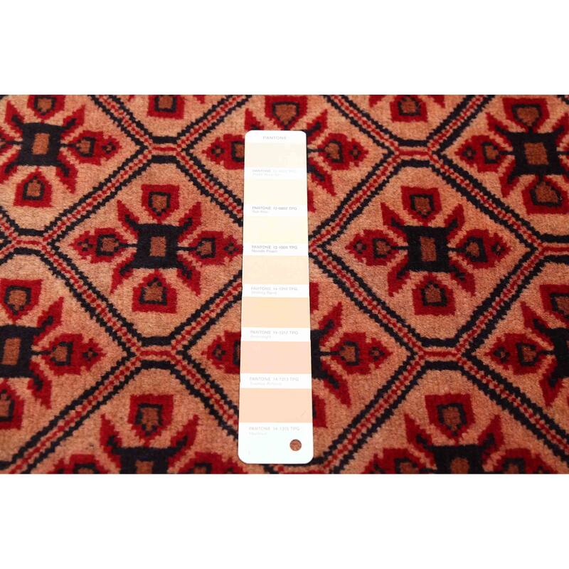 ECARPETGALLERY Hand-knotted Teimani Beige, Red Wool Rug - 2'11 x 4'11