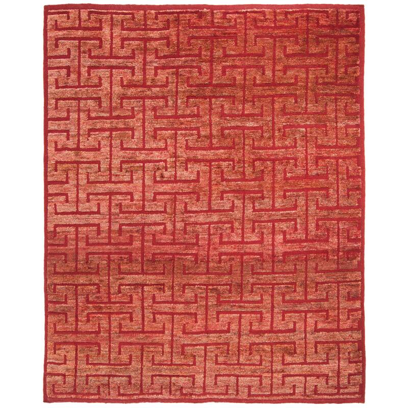 SAFAVIEH Hand-knotted Tangier Madelein Modern Wool Rug