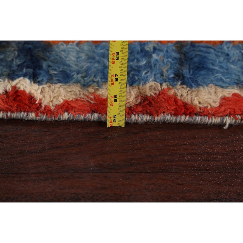 Stripe Moroccan Oriental Hallway Runner Rug Wool Hand-knotted - 2'7" x 9'7"