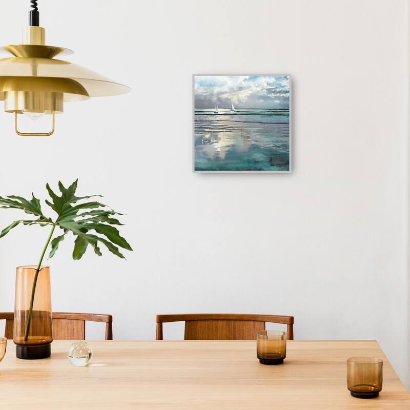Indigo Seas By Studio Arts Canvas Art Print
