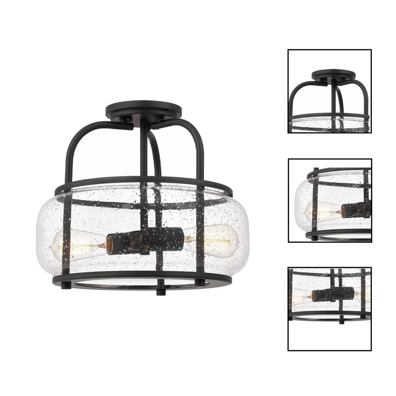 2 Light kitchen lighting dark bronze ceiling light alloy steel, glass vanity light