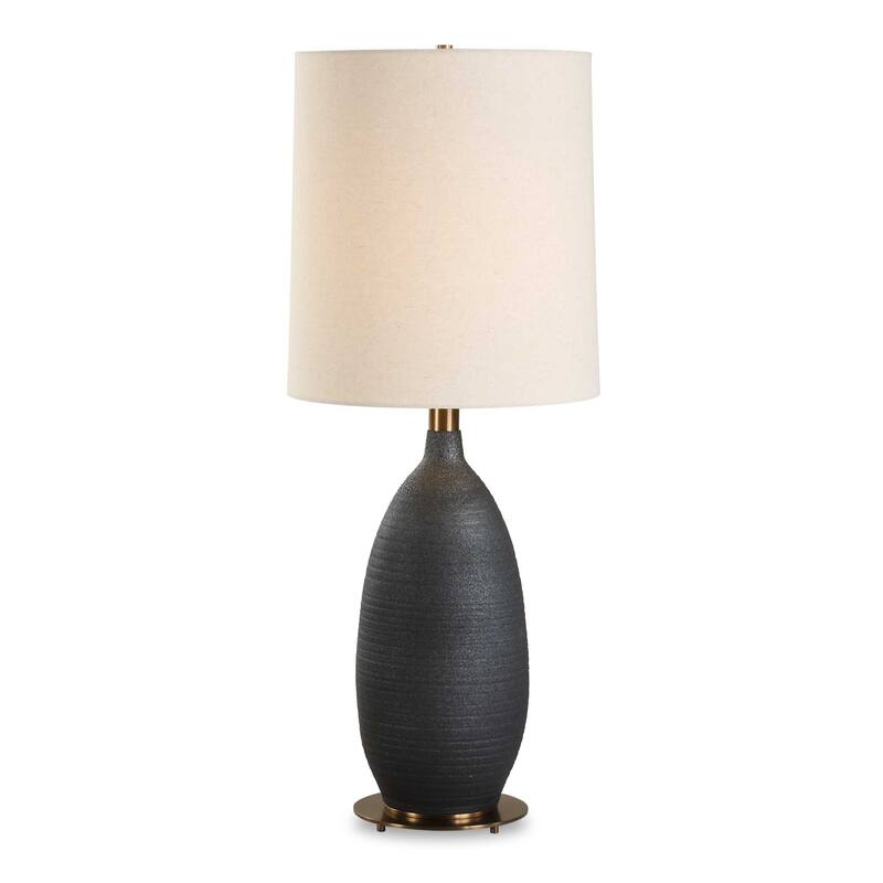 Uttermost Bower Matt Black Table Lamp - N/A
