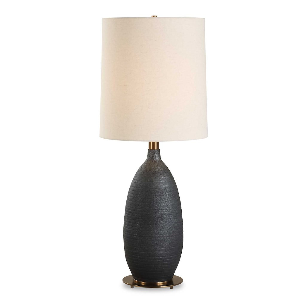 Uttermost Bower Matt Black Table Lamp - N/A