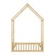 preview thumbnail 24 of 25, House-Style Funny Full House-shaped Roof Headboard Floor Kids Furniture Bed Kidsbed, Grey