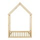 preview thumbnail 6 of 7, House-Style Funny Full House-shaped Roof Headboard Floor Kids Furniture Bed Kidsbed, Natural