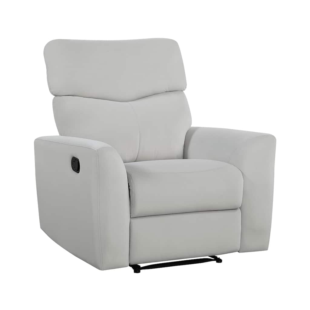 Lantham Velvet Manual Reclining Chair