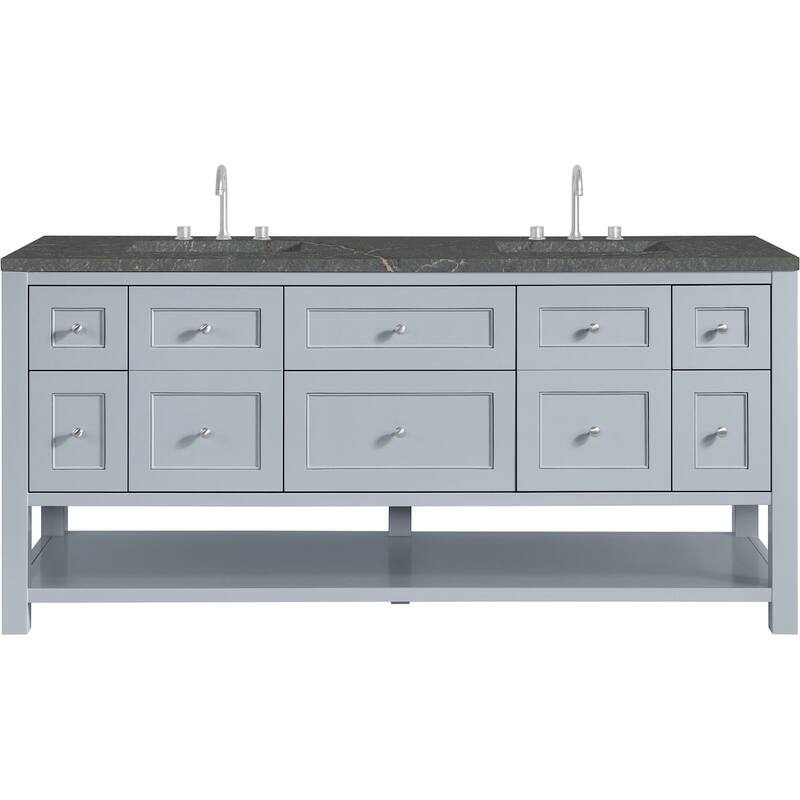 James Martin Vanities 330-V72-FPBL Breckenridge 72" Free Standing - Serenity Blue