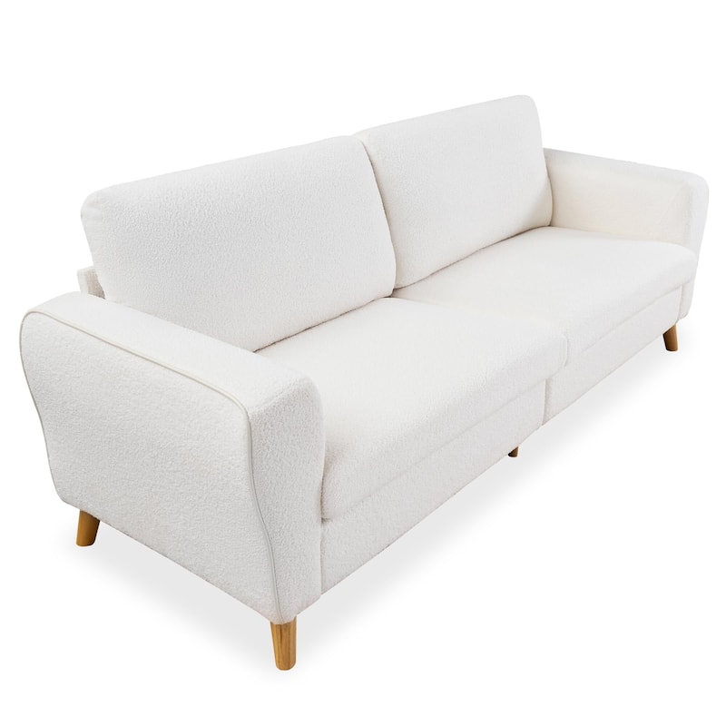 84 inch Sofa Couch, Comfy Loveseat Sofa for Small Spaces, 3 Seater Couch with Deep Seats, Wide Armrests