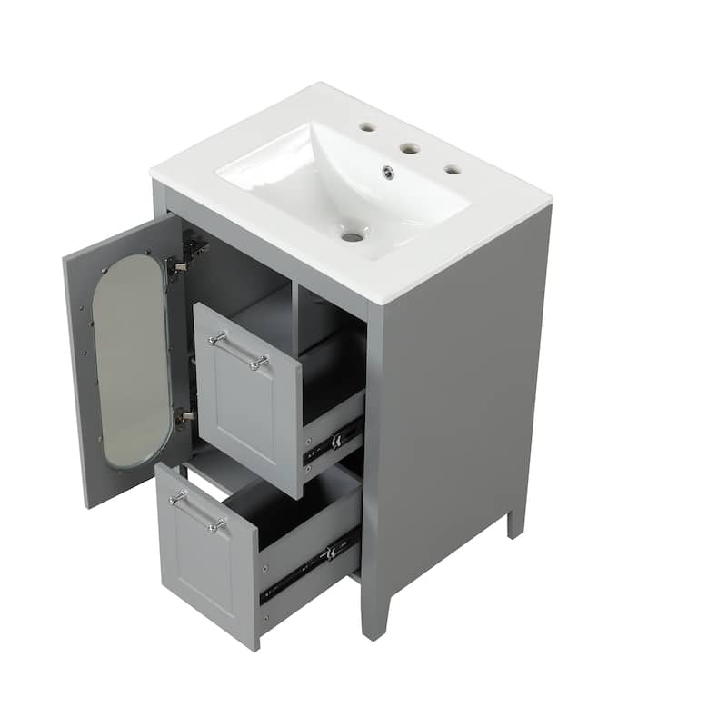 24" Bathroom Vanity with Sink