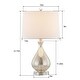 Maxax 22.75'' Clear Glass Table Lamp Set (Set of 2) - Bed Bath & Beyond ...