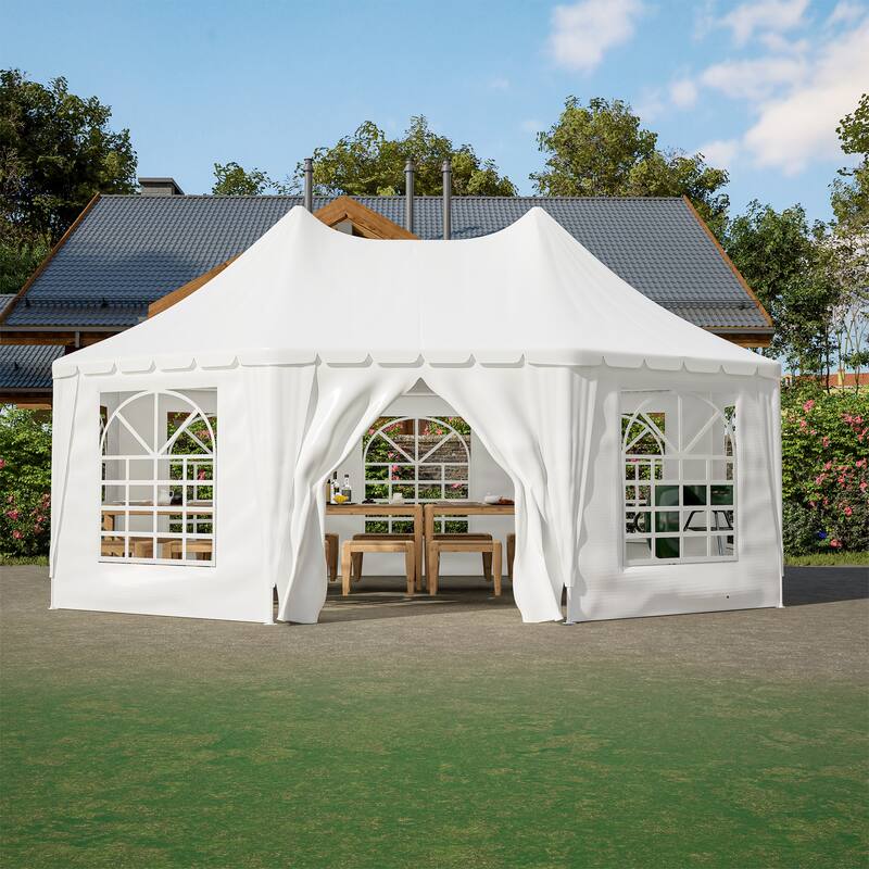 20x15 ft Wedding Party Tent Waterproof White - 88.58 * 8.46 * 7.48