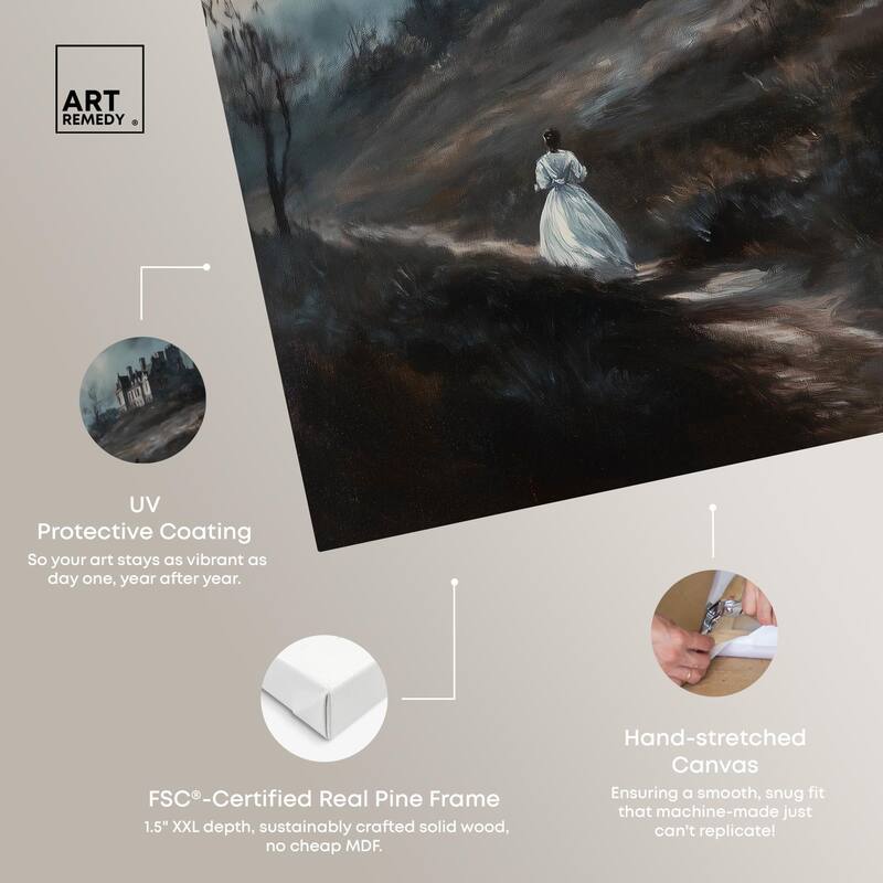 Wuthering Heights Cover Canvas by Art Remedy, Gallery Wrapped