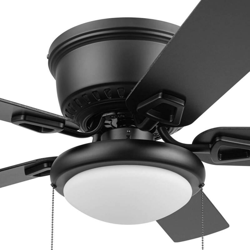 Honeywell 42" Braystone Indoor Matte Black Ceiling Fan with Light & Pull Chain - 42 Inches