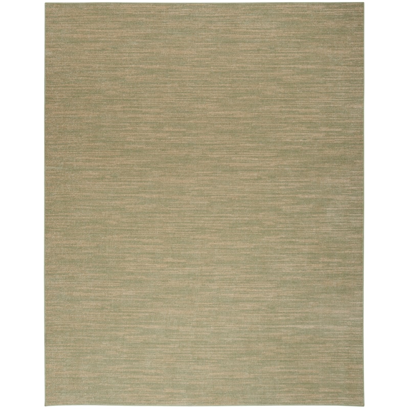 Nourison Modern Solid Indoor/Outdoor Area Rug - 6' x 9' - Green/Gold