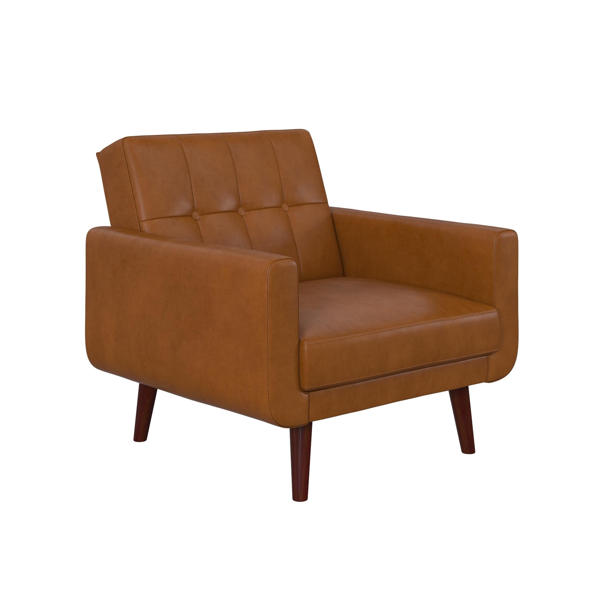 Avenue greene fania faux leather modern chair shop
