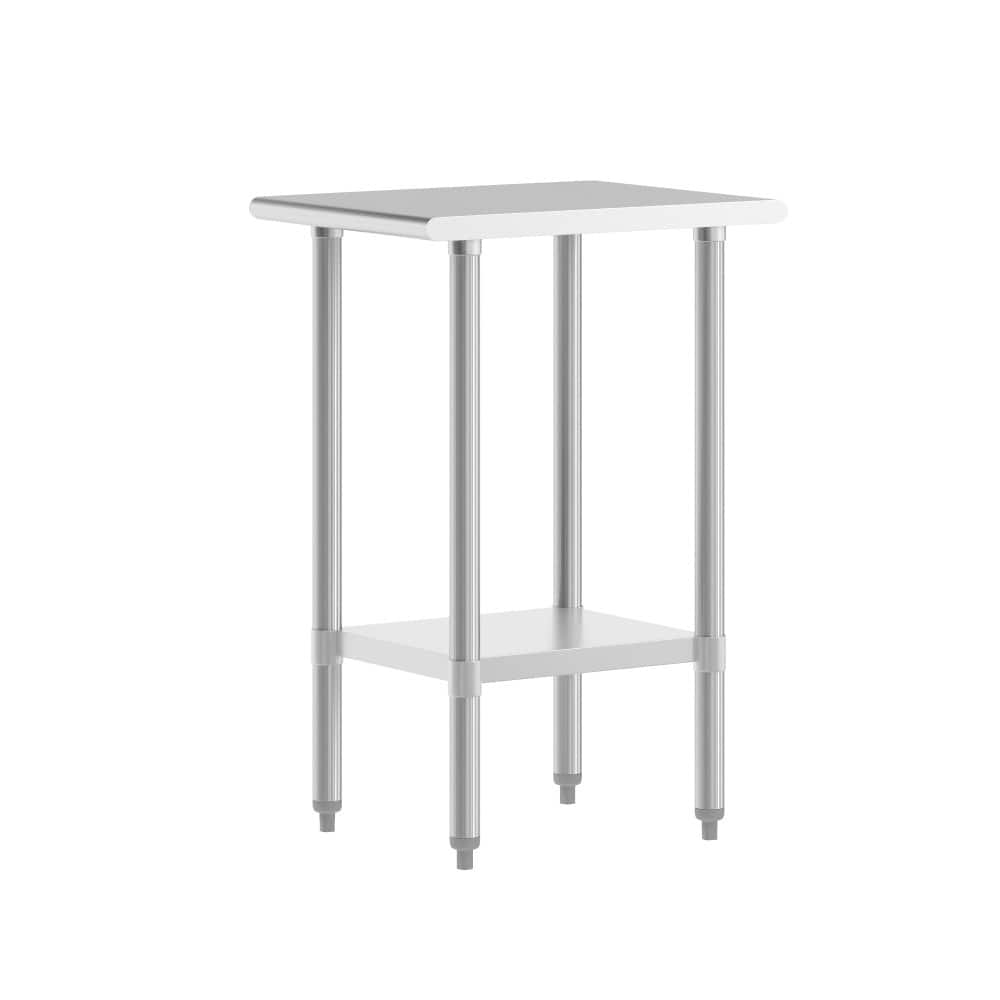 Stainless Steel 18 Gauge Work Table with Undershelf
