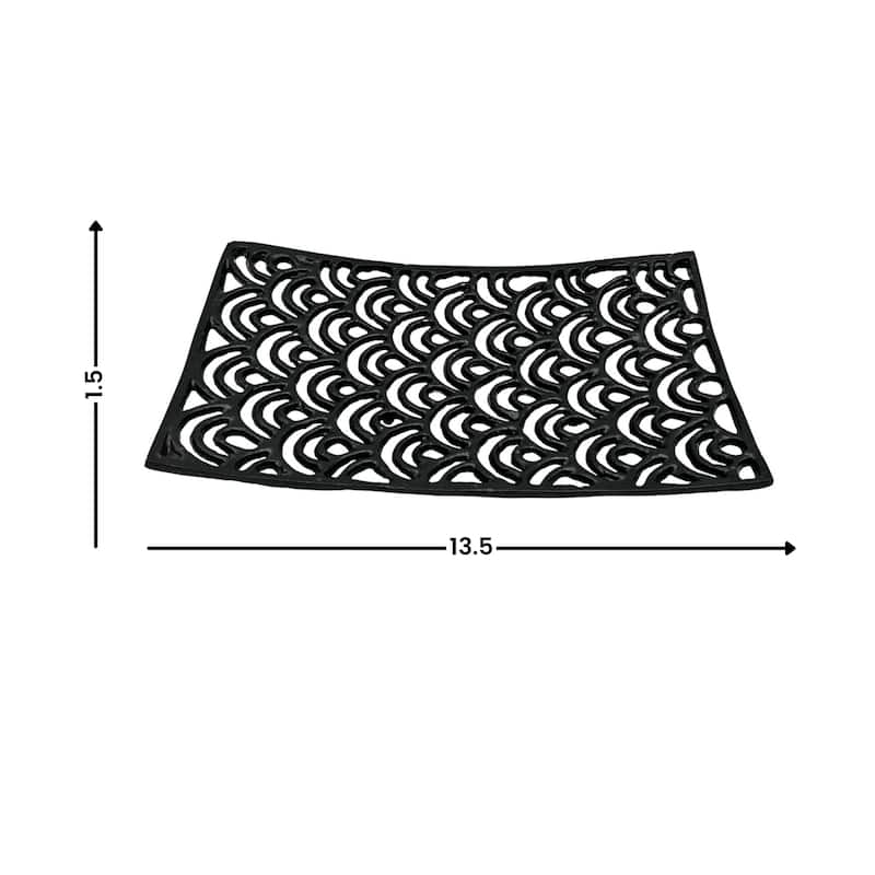 Decorative Handmade Aluminum Squre Planter in Black
