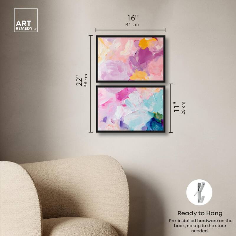 Misty Layers Canvas Set of 2 by Art Remedy
