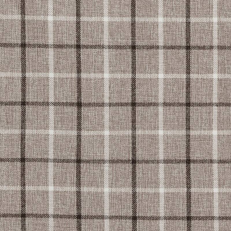 Madison Park Anaheim Plaid Faux Leather Tab Top Single Curtain Panel with Fleece Lining