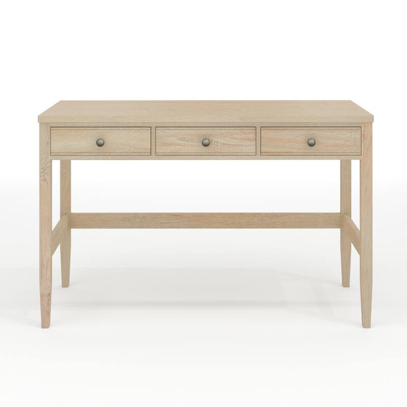 Martha Stewart Home Office Desk with 3 Drawers and Tapered Legs