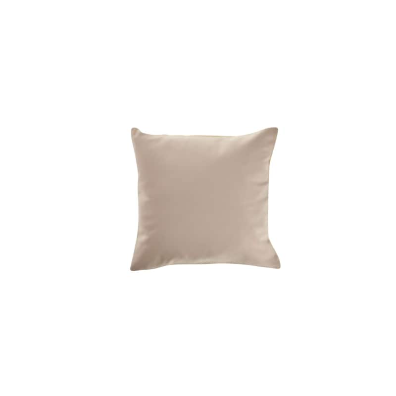 18" Cream Gold Solid Square Throw Pillow