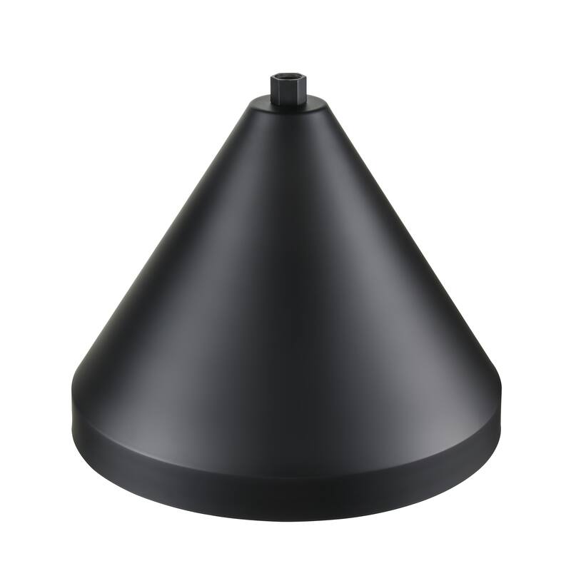 R Series 1-Light Cone Shade Satin Black - Satin Black - 17